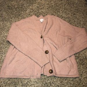 Pink cardigan